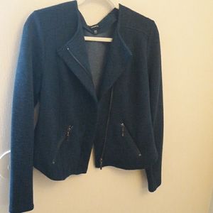Torrid 00 blue cloth motorcycle jacket